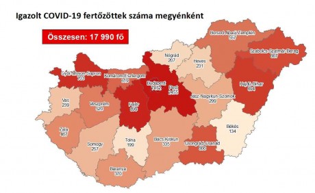 1070 fővel emelkedett a beazonosított fertőzöttek száma és elhunyt 8 beteg